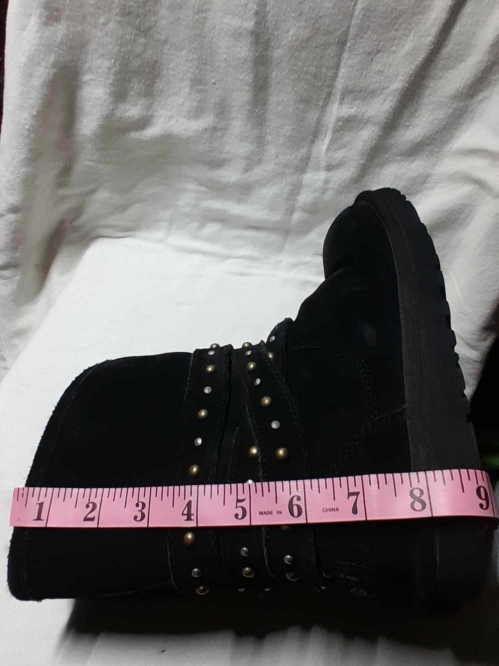 UGG Clovis Studded Black Ankle Boots